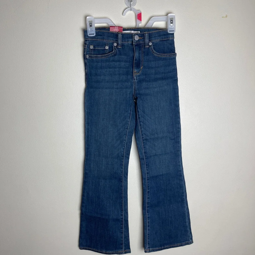 Levis Youth Flare Jeans Medium Wash‎ Denim Pants 726 Flare Size M 7/8 NWT